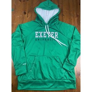 Exeter‎ University Youth Hoodie Green Panther Thread Pullover Sweatshirt